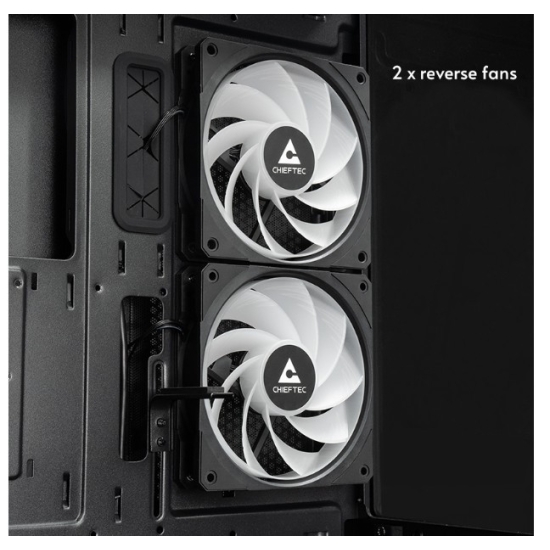Obudowa Chieftec VISTA Midi 3x ARGB Fans (obudowa typu akwarium)